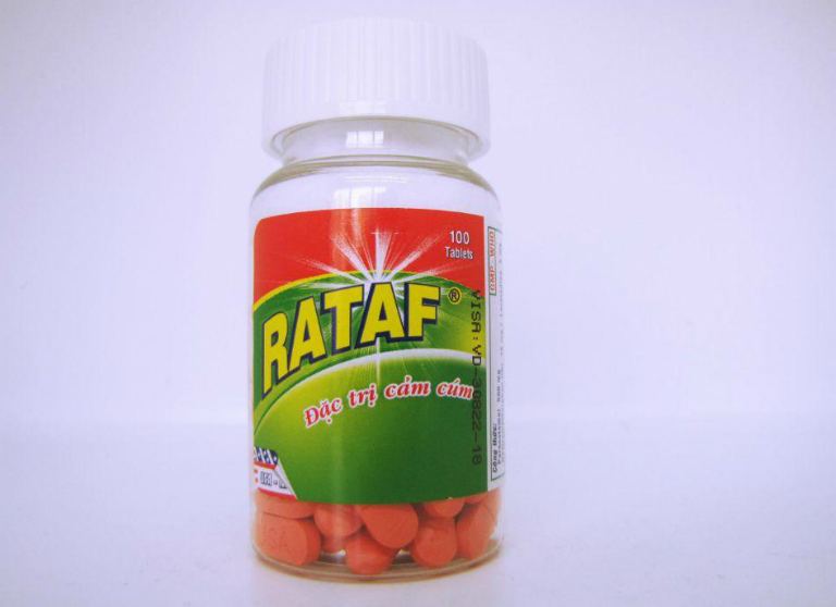 Thuốc Rataf là thuốc điều trị các triệu chứng của bệnh cảm cúm, viêm xoang,...