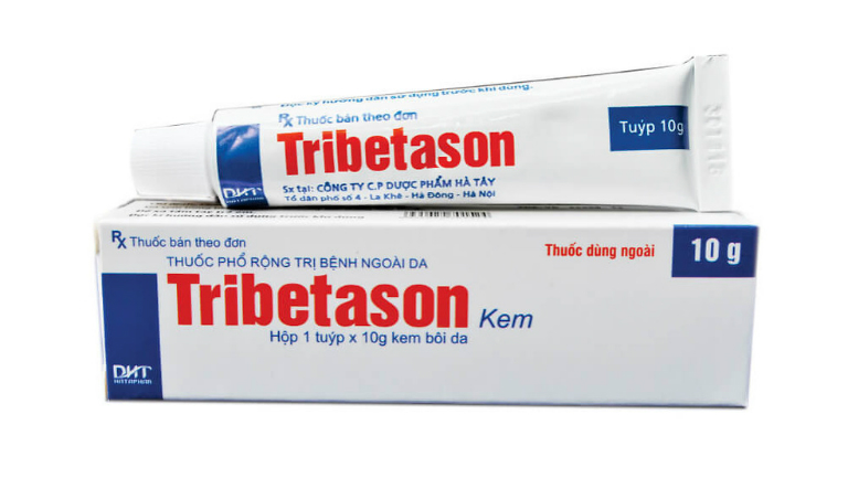 Thuốc Tribetason là thuốc dùng để điều trị một số bệnh ngoài da như: viêm da, vảy nến, hắc lào, lang beng,...