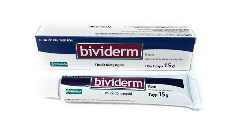 Thuốc Bividerm 15g điều trị các bệnh da liễu do viêm