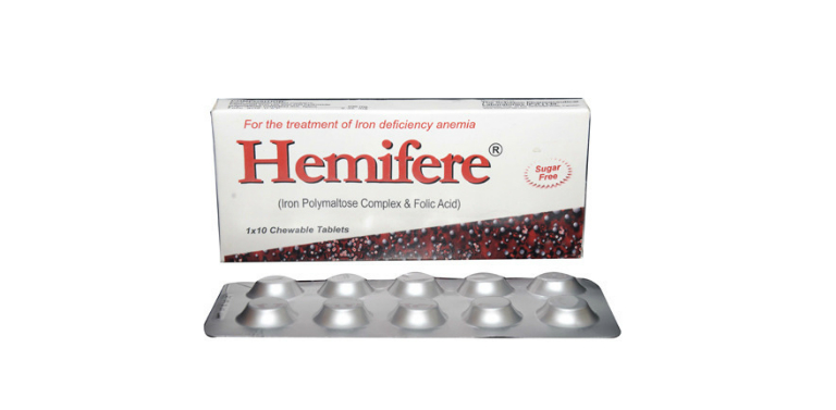 Thuốc Hemifere bổ sung chất sắt, cải thiện tình trạng thiếu máu do thiếu sắt.