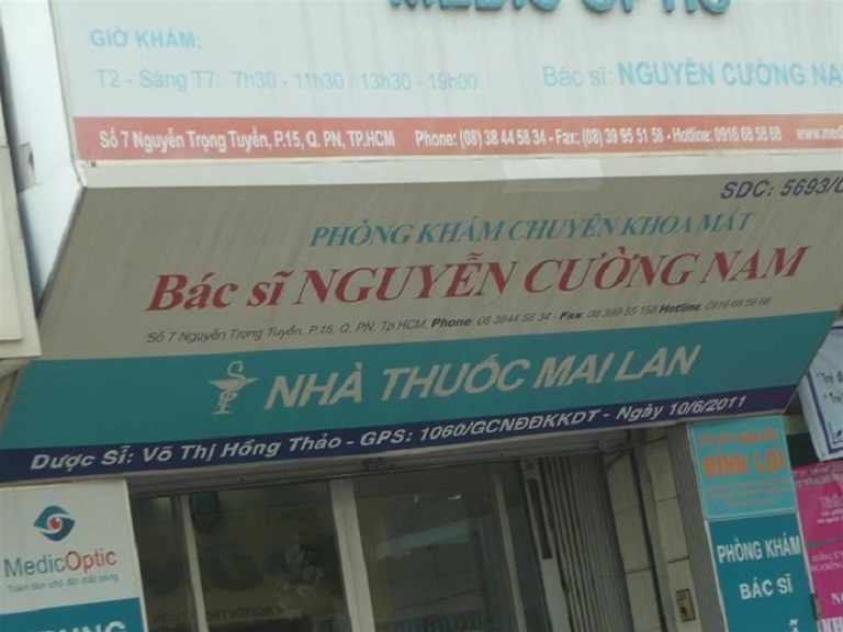Phòng khám Mắt Bác sĩ Nguyễn Cường Nam - Hồ Chí Minh