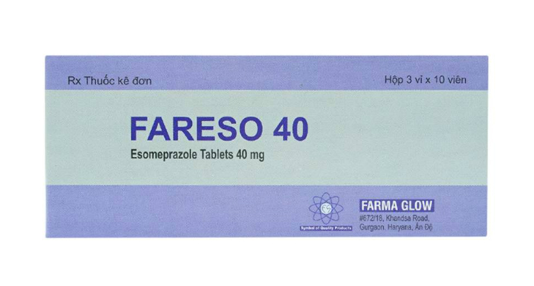 Thuốc Fareso là thuốc điều trị bệnh trào ngược dạ dày - thực quản, loét dạ dày - tá tràng,...