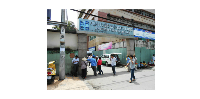 Bệnh viện Đại học Y dược TP. HCM cơ sở 1 tọa lạc tại quận 5, TP. Hồ Chí Minh.