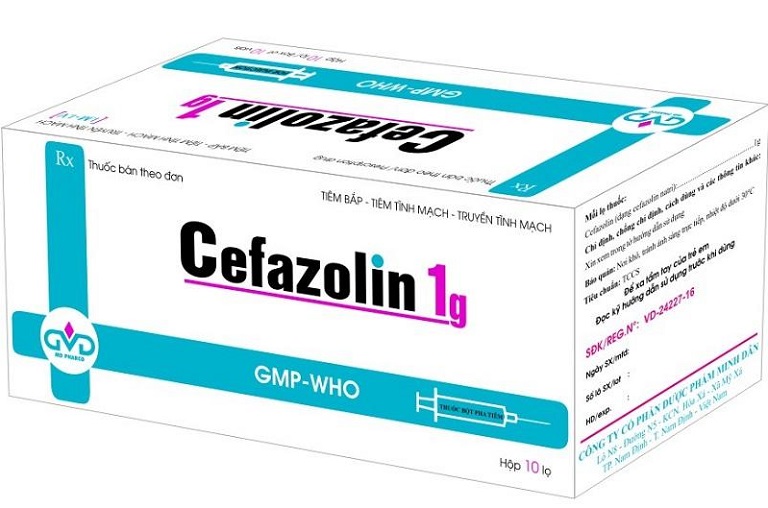 Thuốc Cefazolin dạng bột pha tiêm 1g