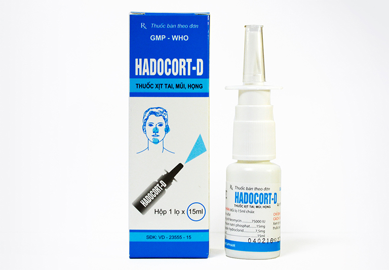 thuốc xịt viêm mũi dị ứng Hadocort - D