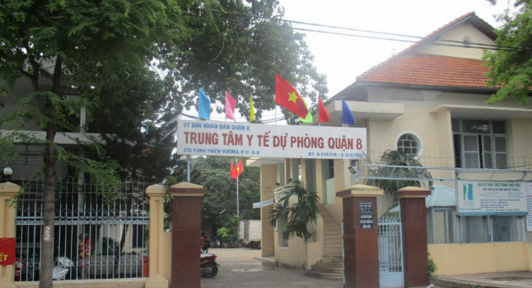 Trung tâm Y tế dự phòng quận 8 tọa lạc tại phương 11, quận 8, TP. Hồ Chí Minh.