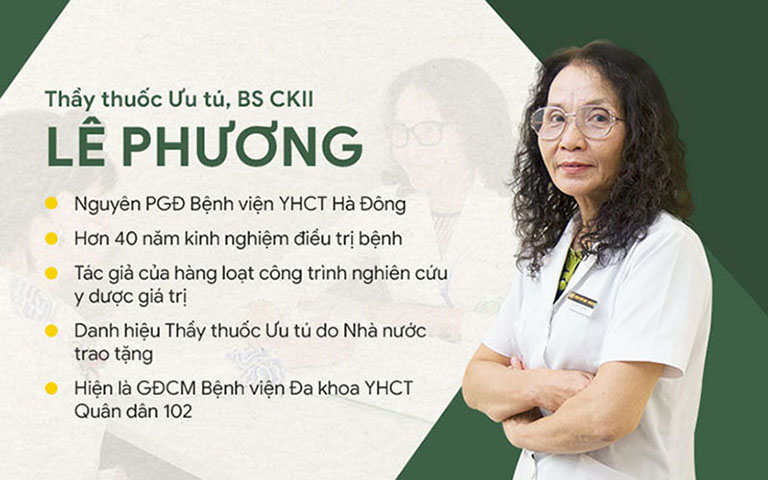 Bác sĩ Lê Phương có hơn 40 năm kinh nghiệm điều trị bệnh Tai Mũi Họng