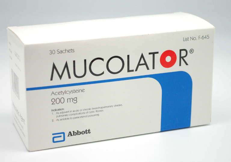 Thuốc Mucolator là thuốc tiêu đờm, tiêu dịch nhầy.