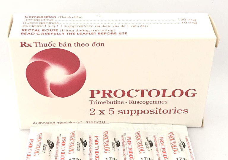 Proctolog là một dạng thuốc điều trị bệnh trĩ dạng viên đặt hậu môn 