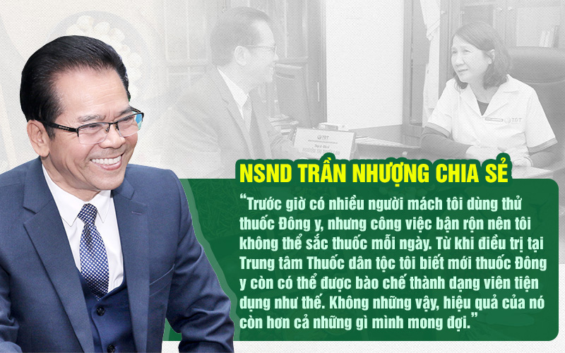 NSND Trần Nhượng chia sẻ cơ duyên chữa đau dạ dày Thuốc dân tộc