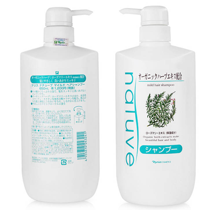 Dầu gội thảo dược điều trị rụng tóc Naris Natuve Mild Hair Shampoo của Nhật Bản