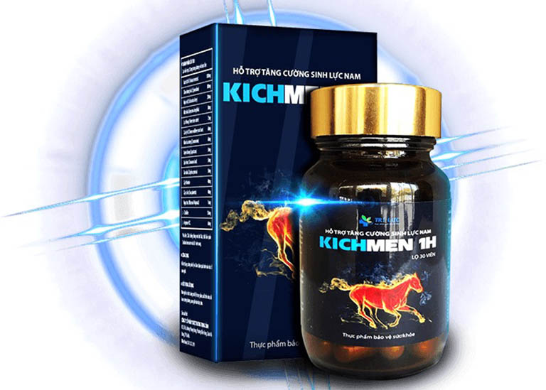 Sản phẩm Kichmen 1h đang được bán với giá 480.000 VNĐ/ hộp 1 lọ x 30 viên con nhộng