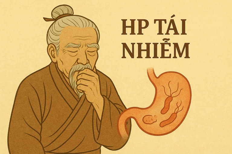HP chỉ là tác nhân, căn nguyên sâu xa gây bệnh là tỳ vị suy yếu, tạng phủ rối loạn - Không xử lý được thì còn tái nhiễm