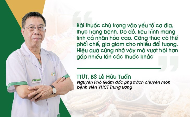 Bác sĩ Lê Hữu Tuấn nhận định về ưu điểm bài thuốc Bảo nam Ích can thang