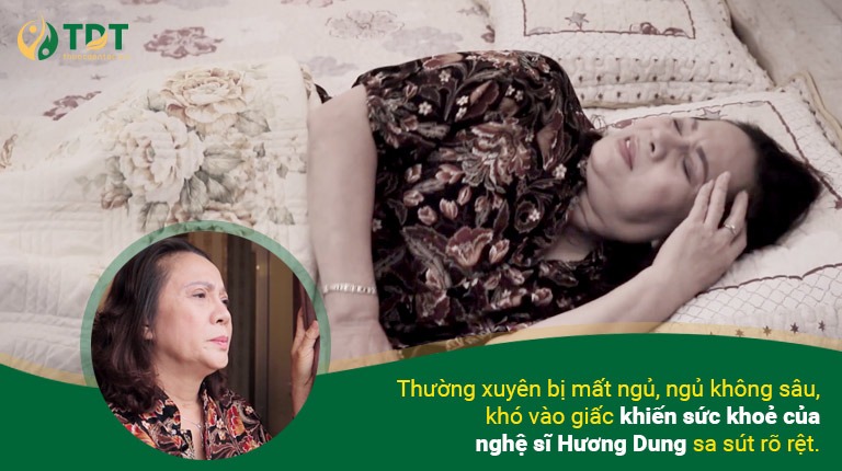Nghệ sĩ Hương Dung thường xuyên bị mất ngủ