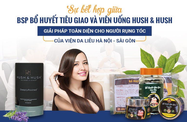 Giải pháp ngăn rụng tóc và kích thích mọc tóc của Viện Da liễu Hà Nội - Sài Gòn đem lại hiệu quả cao, ngừa tái phát