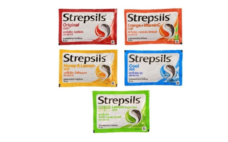 Viêm ngậm Strepsils có nhiều hương vị 