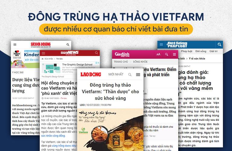 Được đầu tư nghiên cứu bài bản, Đông trùng hạ thảo Vietfarm được giới báo chí, truyền thông đánh giá cao