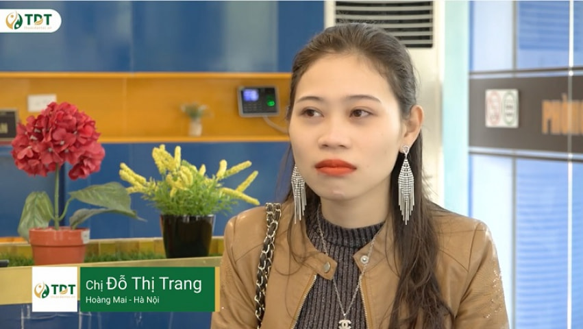 Chị Đỗ Thị Trang chia sẻ về hiệu quả điều trị bệnh phụ khoa