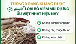 Thông Xoang Khang Dược - Bài thuốc chữa viêm mũi dị ứng tốt nhất hiện nay