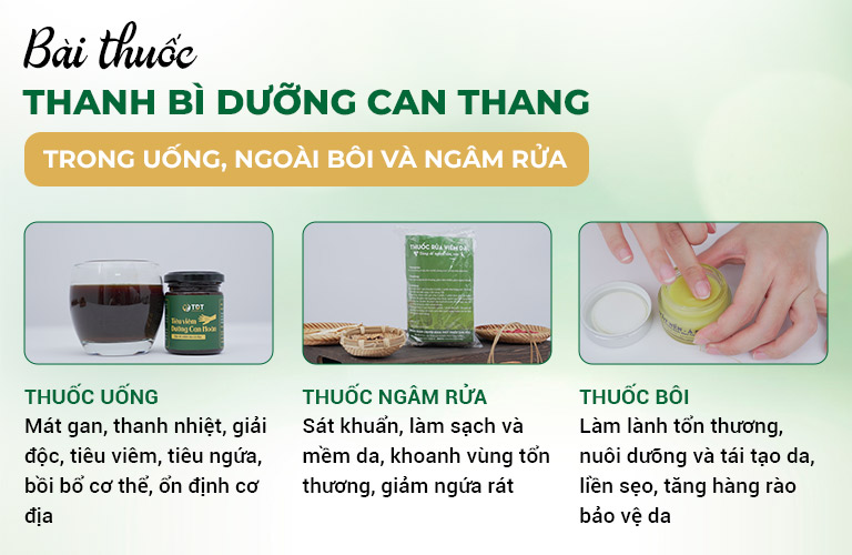 3 nhóm thuốc uống - bôi - ngâm rửa kết hợp