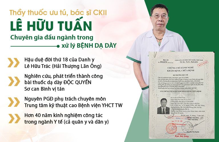 Thông tin bác sĩ Lê Hữu Tuấn