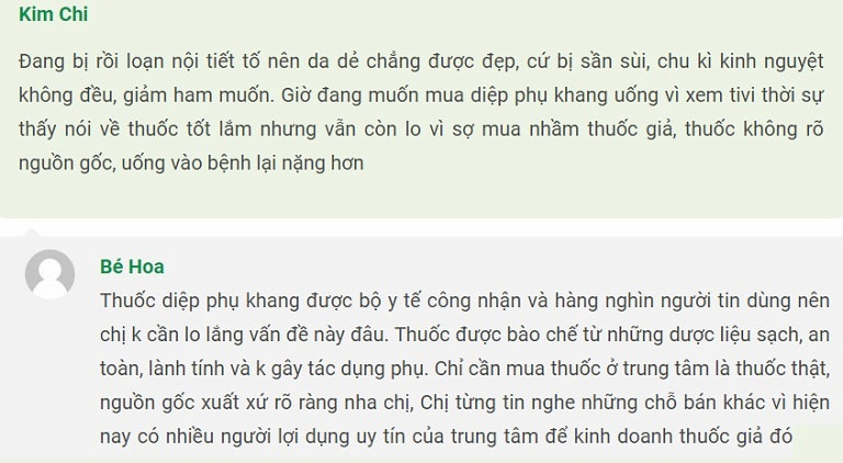 Chị em truyền tai nhau tác dụng của Diệp Phụ Khang