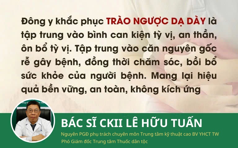 Nguyên tắc xử lý trào ngược từ Đông y