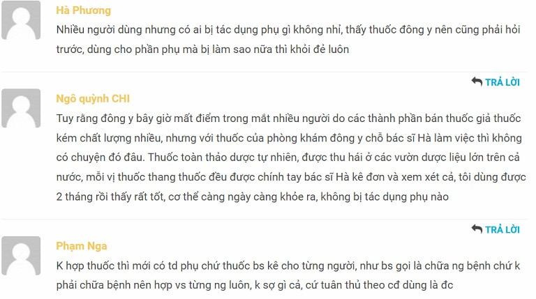 Bài thuốc nhận được lượt đánh giá tốt