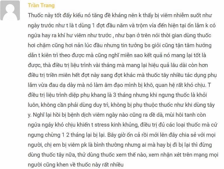 Phản hồi chi tiết từ chị em 