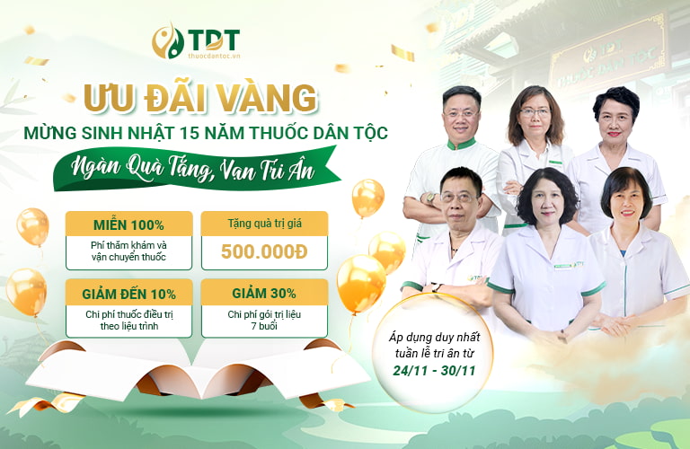Chương trình ưu đãi mừng sinh nhật 15 năm Thuốc dân tộc